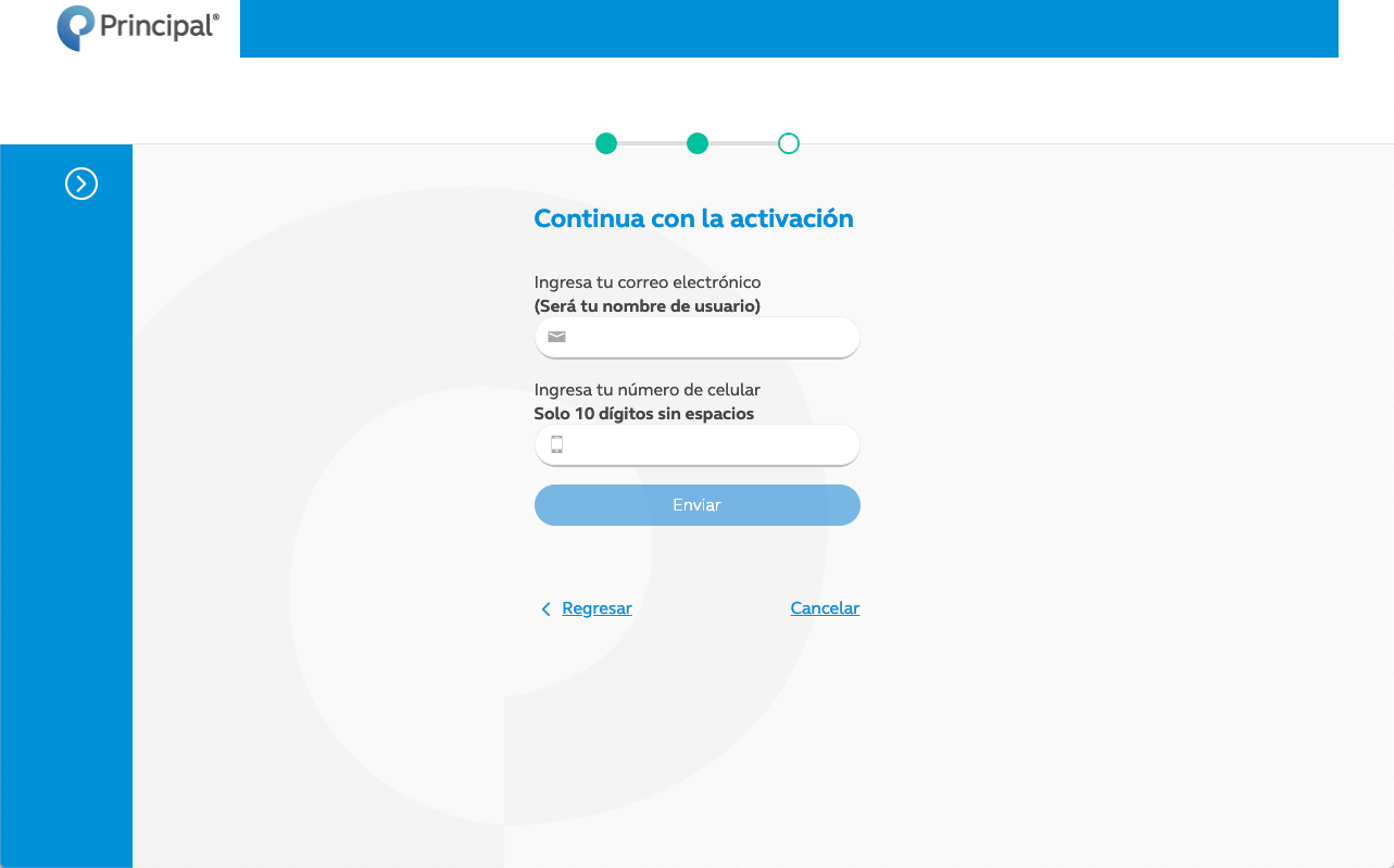 correo y teléfono de servicios en línea
